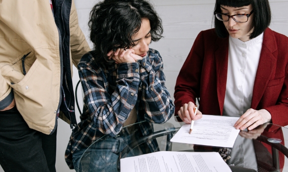 helping a young woman with estate planning